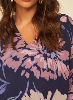 Sud Express Tops & Blouses|Blouse Imprimee Violet Tomary