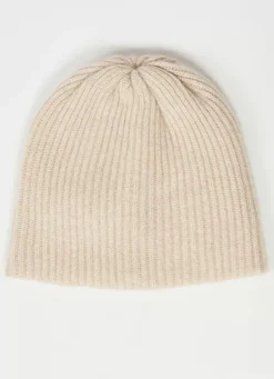 Sud Express Shoes & Accessories|Bonnet 100% Cachemire Beige Chine Bibou
