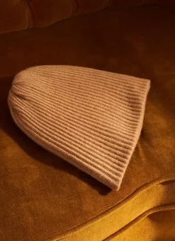 Sud Express Shoes & Accessories|Bonnet 100% Cachemire Camel Bibou