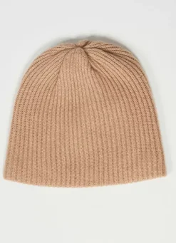 Sud Express Shoes & Accessories|Bonnet 100% Cachemire Camel Bibou