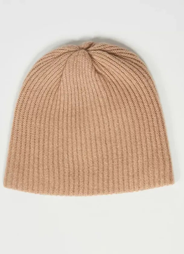 Sud Express Shoes & Accessories|Bonnet 100% Cachemire Camel Bibou