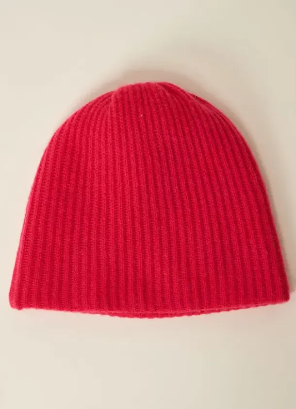 Sud Express Shoes & Accessories|Bonnet 100% Cachemire Framboise Bibou