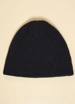 Sud Express Shoes & Accessories|Bonnet 100% Cachemire Marine Bibou