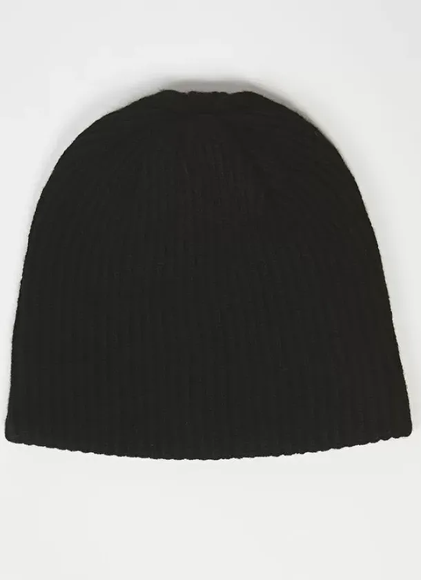 Sud Express Shoes & Accessories|Bonnet 100% Cachemire Noir Bibou
