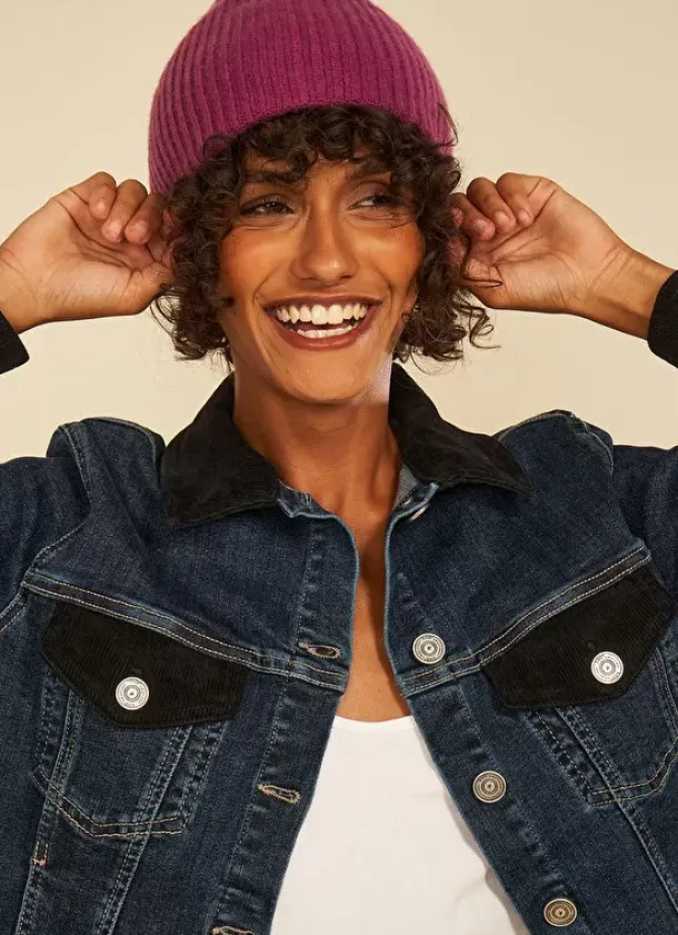 Sud Express Shoes & Accessories|Bonnet 100% Cachemire Prune Bibou