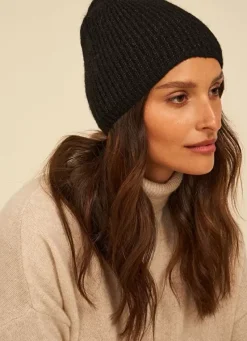 Sud Express Shoes & Accessories|Bonnet A Cotes Noir Bobun