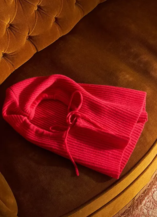 Sud Express Shoes & Accessories|Cagoule En Cotes Avec Liens De Serrage Framboise Bennyx