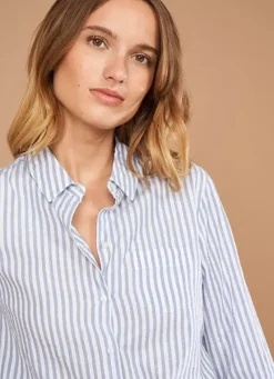 Sud Express Tops & Blouses|Chemise A Manches Longues Ciel Cathia