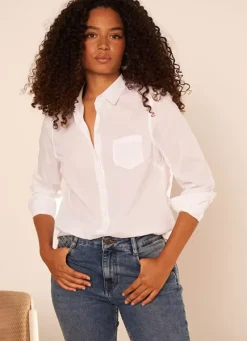 Sud Express Tops & Blouses|Chemise Classique Blanc Cortaline
