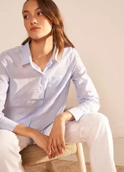 Sud Express Tops & Blouses|Chemise Classique Ciel Cortana