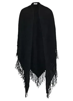 Sud Express Shoes & Accessories|Echarpe A Franges Noir Emmy