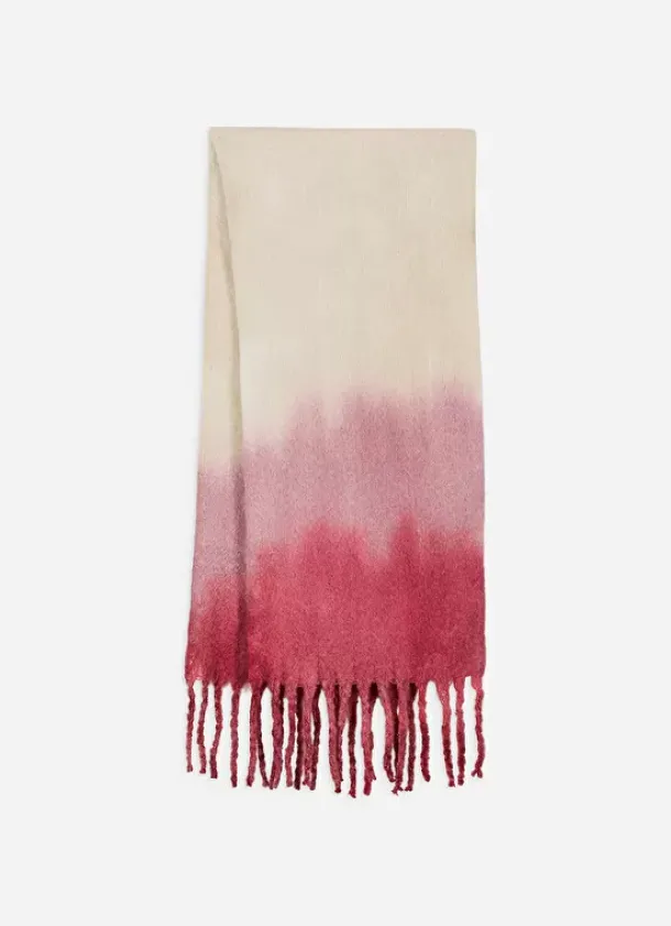 Sud Express Shoes & Accessories|Echarpe Effet Tie And Dye Framboise Edona