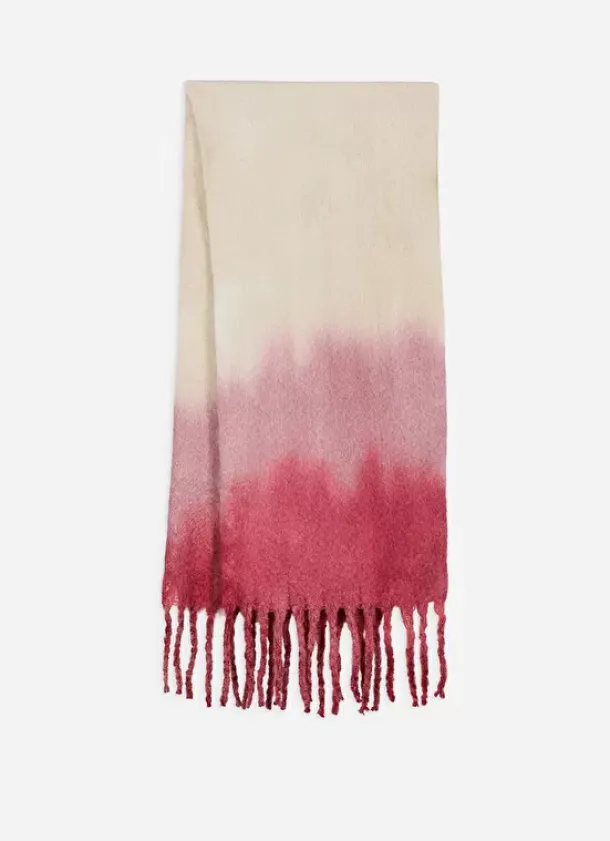 Sud Express Shoes & Accessories|Echarpe Effet Tie And Dye Framboise Edona
