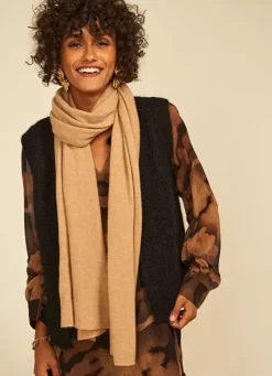 Sud Express Shoes & Accessories|Echarpe En Cachemire Camel Elise