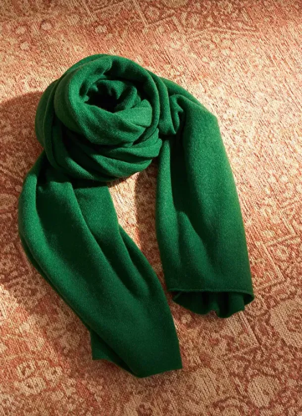 Sud Express Shoes & Accessories|Echarpe En Cachemire Green Elise