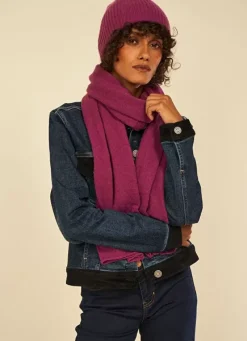 Sud Express Shoes & Accessories|Echarpe En Cachemire Prune Elise