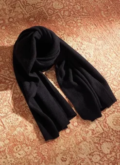 Sud Express Shoes & Accessories|Echarpe En Maille Douce Noir Eleonore