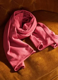 Sud Express Shoes & Accessories|Echarpe En Maille Douce Vieux Rose Eleonore