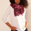 Sud Express Shoes & Accessories|Foulard Imprime Framboise Edel