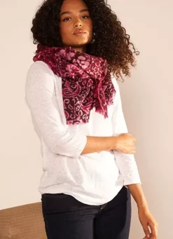 Sud Express Shoes & Accessories|Foulard Imprime Framboise Edel