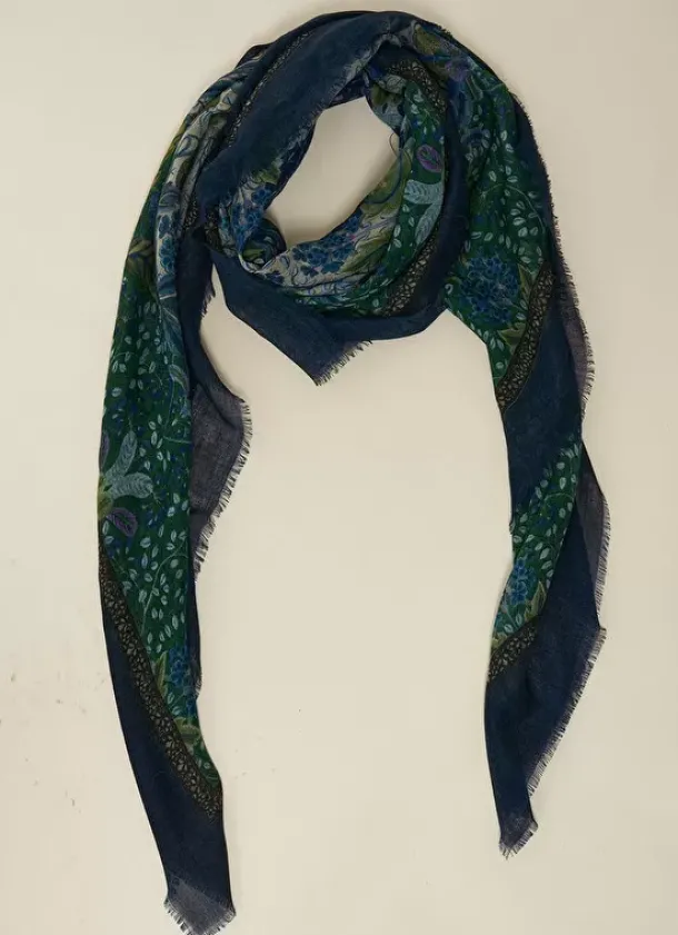 Sud Express Shoes & Accessories|Foulard Imprime Indigo Elinka
