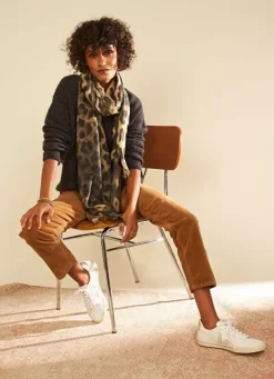 Sud Express Shoes & Accessories|Foulard Imprime Kaki Elif