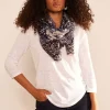 Sud Express Shoes & Accessories|Foulard Imprime Marine Edel