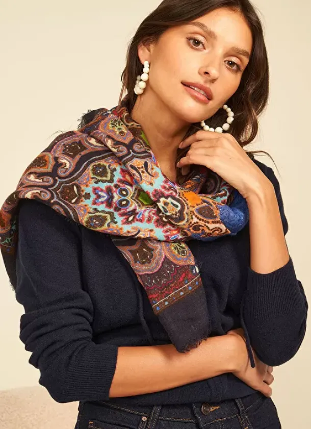 Sud Express Shoes & Accessories|Foulard Imprime Neon Eben