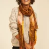 Sud Express Shoes & Accessories|Foulard Imprime Ocre Elioth