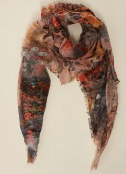 Sud Express Shoes & Accessories|Foulard Imprime Orange Elouane
