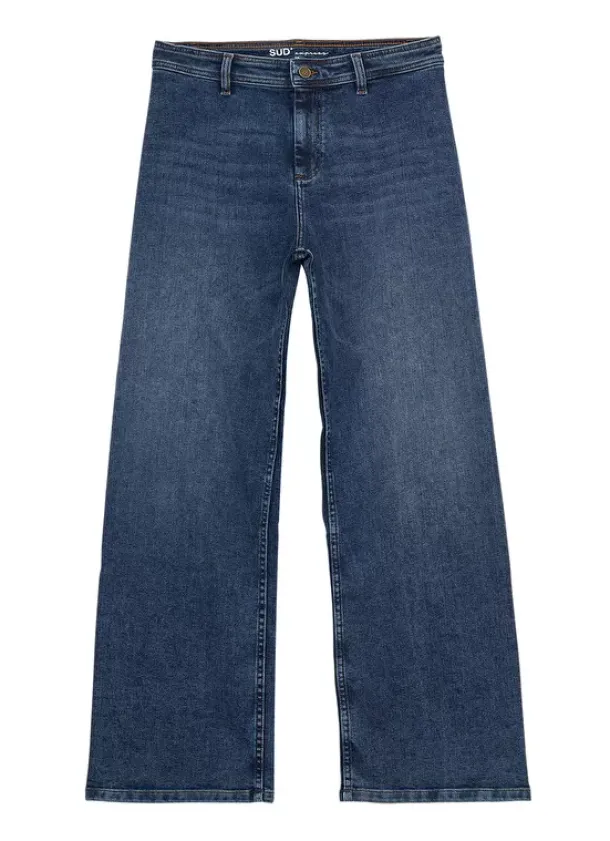 Sud Express Trousers & Jeans|Jean A La Coupe Flare Medium Stone Clara