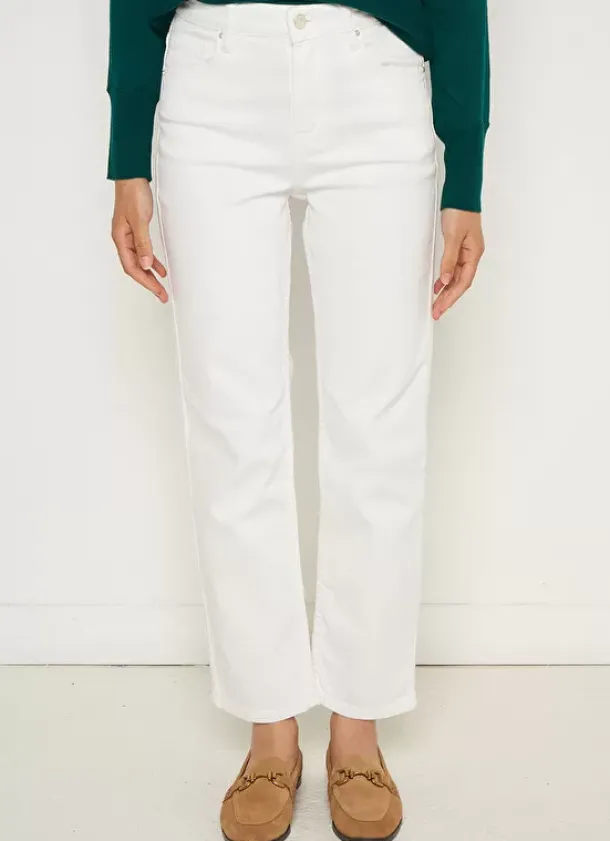 Sud Express Trousers & Jeans|Jean Boyfriend A Cinq Poches Ecru Ben