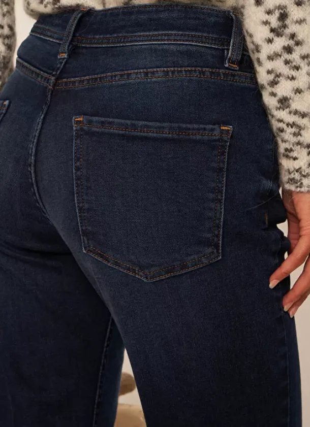 Sud Express Trousers & Jeans|Jean Boyfriend A Cinq Poches Dark Stone Ben
