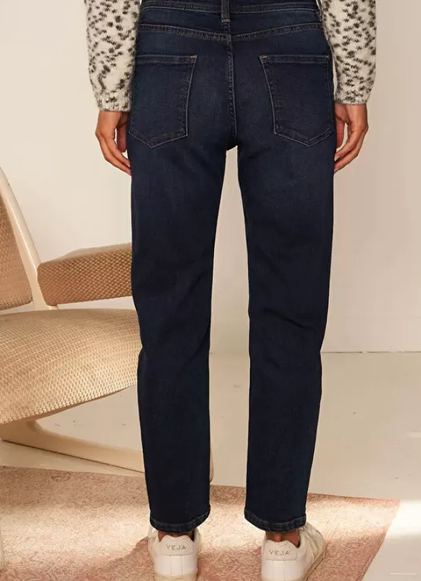 Sud Express Trousers & Jeans|Jean Boyfriend A Cinq Poches Dark Stone Ben
