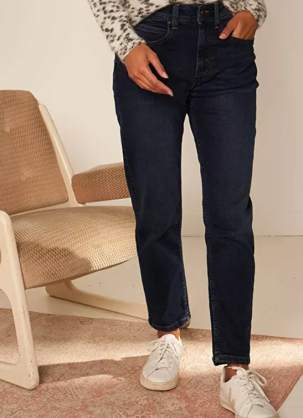 Sud Express Trousers & Jeans|Jean Boyfriend A Cinq Poches Dark Stone Ben