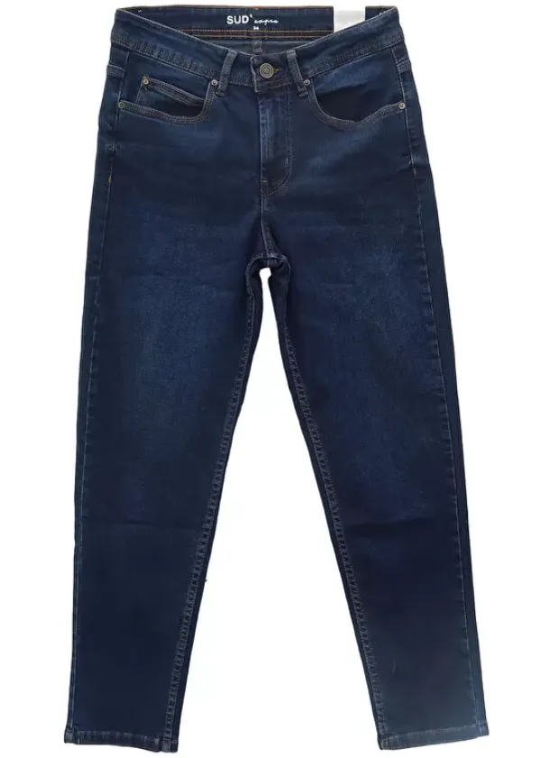 Sud Express Trousers & Jeans|Jean Boyfriend A Cinq Poches Dark Stone Ben