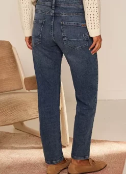 Sud Express Trousers & Jeans|Jean Boyfriend A Cinq Poches Medium Dark Sto Ben