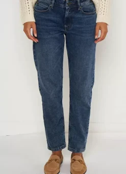Sud Express Trousers & Jeans|Jean Boyfriend A Cinq Poches Medium Dark Sto Ben