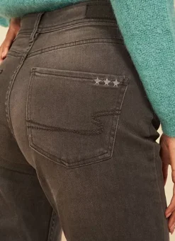 Sud Express Trousers & Jeans|Jean Boyfriend A Cinq Poches Grey Stone Ben