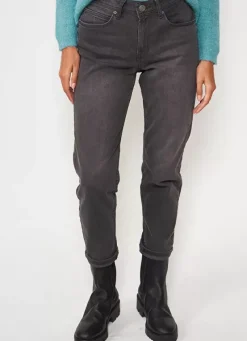 Sud Express Trousers & Jeans|Jean Boyfriend A Cinq Poches Grey Stone Ben