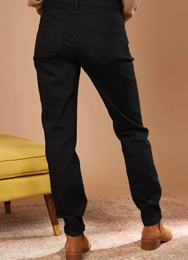 Sud Express Trousers & Jeans|Jean Slim Cinq Poches Black Stella