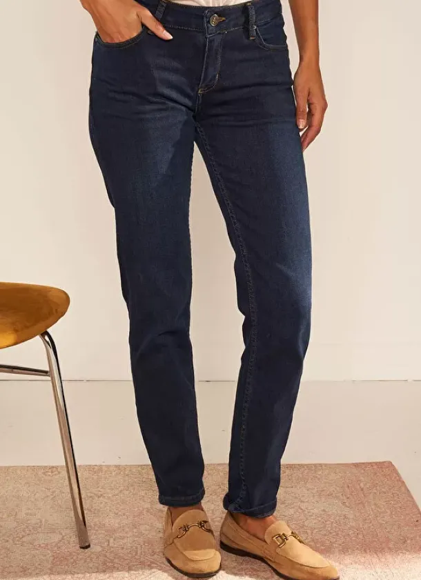 Sud Express Trousers & Jeans|Jean Slim Cinq Poches Dark Stone Stella