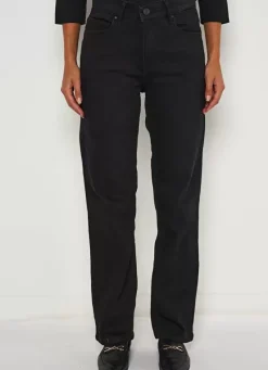 Sud Express Trousers & Jeans|Jean Taille Haute Cinq Poches Black Stone Debby
