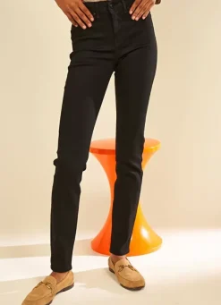 Sud Express Trousers & Jeans|Jegging A Taille Medium Noir Jenny