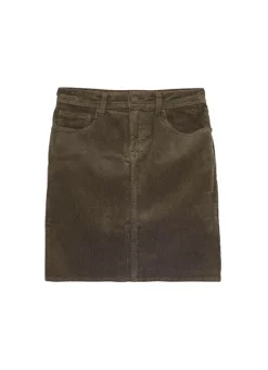Sud Express Skirts & Shorts|Jupe Courte En Velours Kaki Joshuali