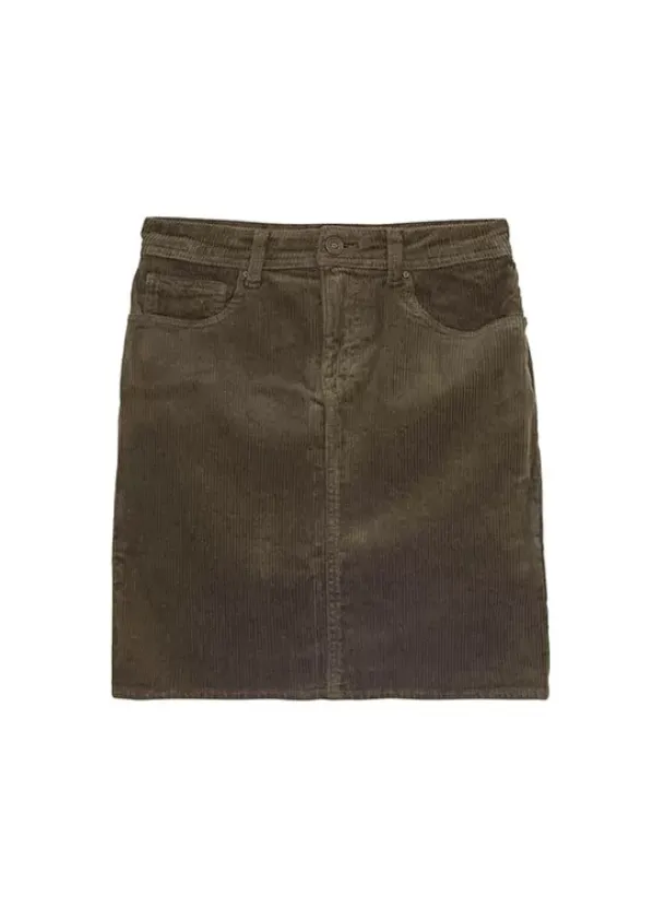 Sud Express Skirts & Shorts|Jupe Courte En Velours Kaki Joshuali
