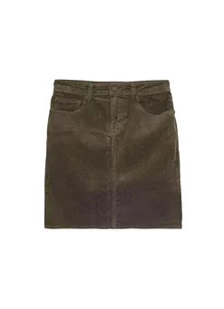 Sud Express Skirts & Shorts|Jupe Courte En Velours Kaki Joshuali
