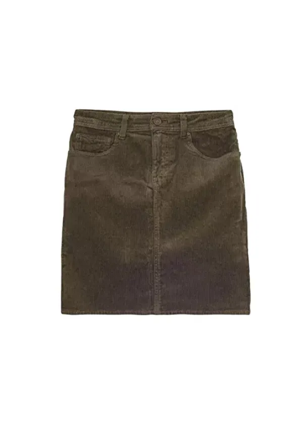 Sud Express Skirts & Shorts|Jupe Courte En Velours Kaki Joshuali