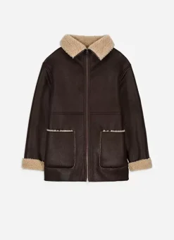 Sud Express Jackets & Coats|Manteau Fausse Fourrure Chocolat Myan