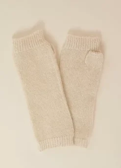 Sud Express Shoes & Accessories|Mitaines Avec Lurex Ecru Gyoza